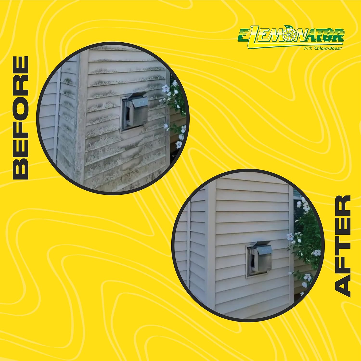 Elemonator: House Wash Surfactant for Siding, Roof and Concrete Cleaning, Bleach Additive, Soft Wash Soap, 1/2 Gallon, 64 Fl Oz (QTY 1)