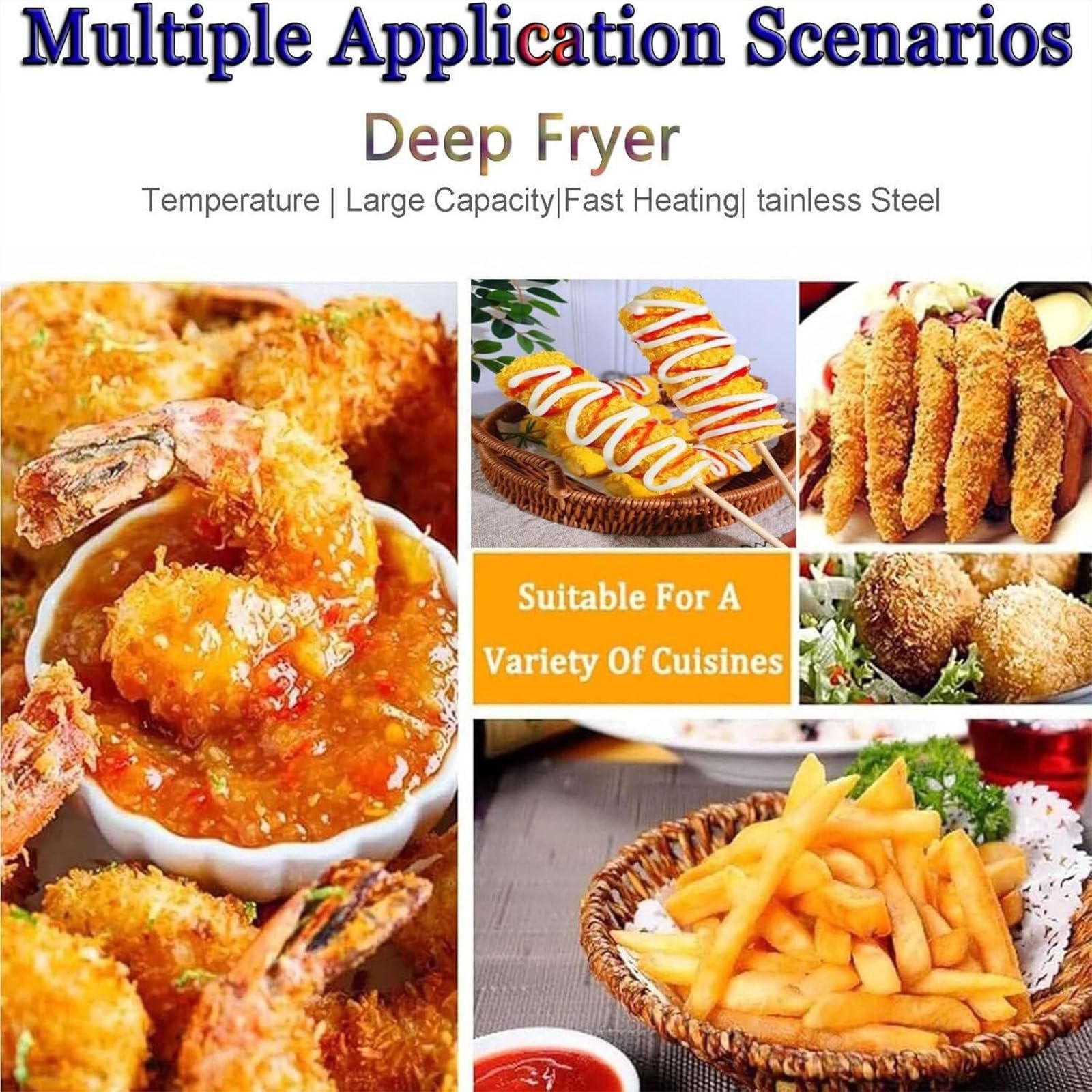 Friggitrice Commerciale,Friggitrice elettrica,Friggitrice Automatica per Bastoncini Hot Dog al Formaggio da 12 Litri,Friggitrice per Corn Dog,Temperatura Regolabile 50-200 ℃,per Ristorante,220V