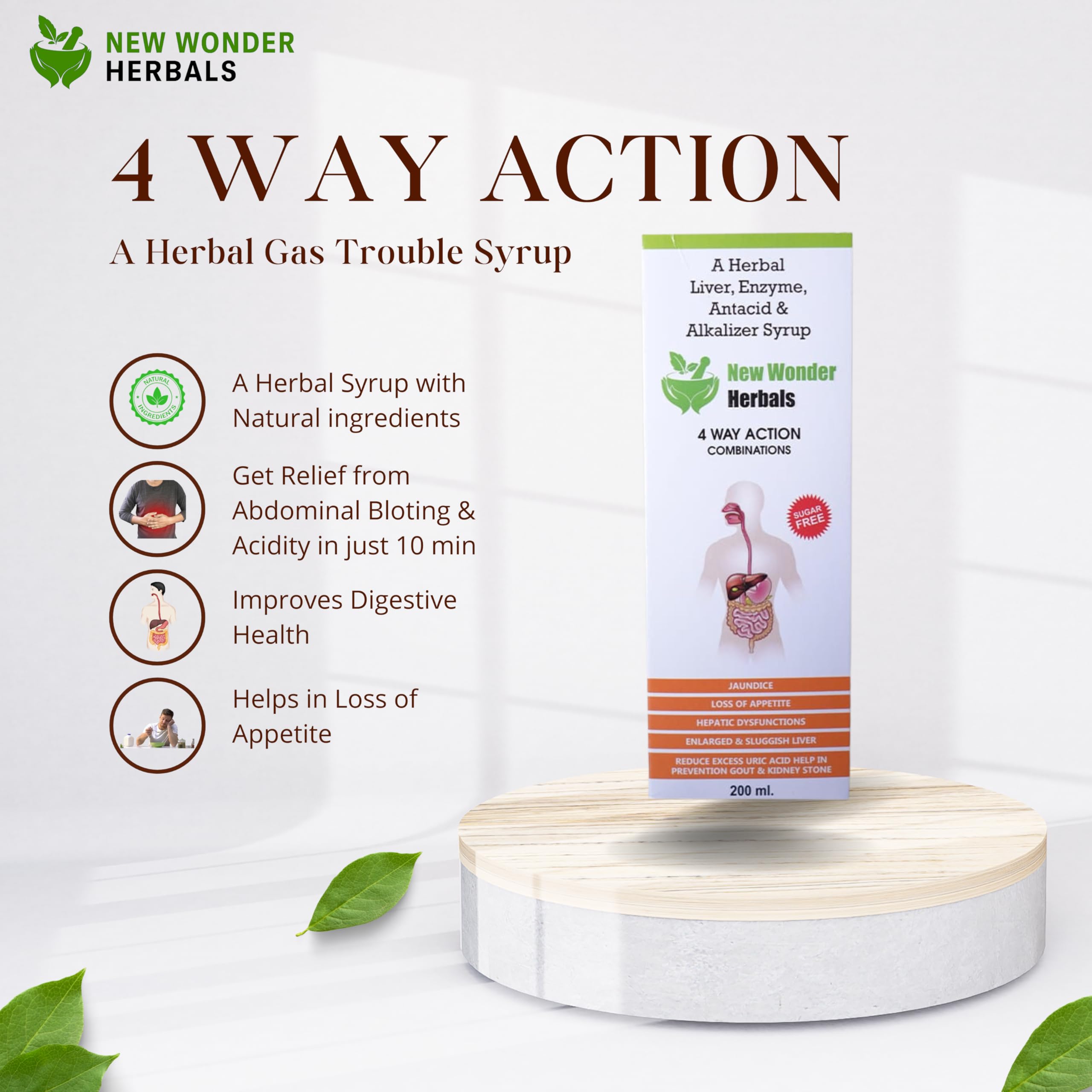 Buy 4 Way Action | 200 ML | New Wonder Herbals | An Herbal Liver