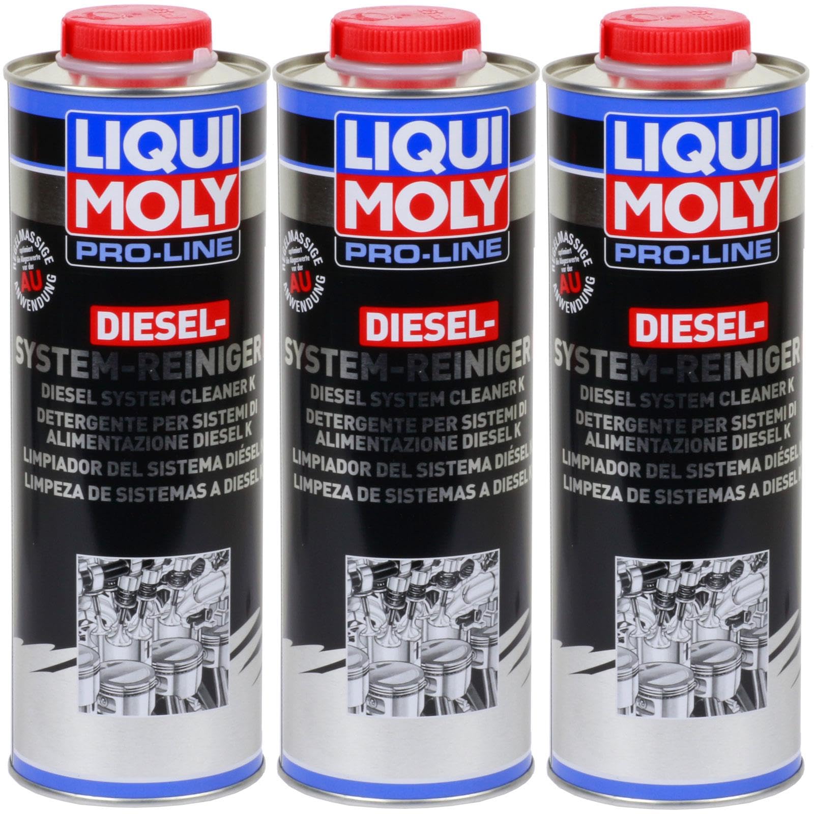 Liqui Moly 3x 5144 Kraftstoffadditiv (3 L) | 3L 5144 Liqui Moly Pro-Line Diesel System Reiniger, Diesel-System-Reiniger