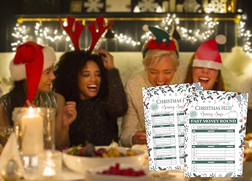 Miniatura 5 de QOFO Juego de feud amigable para Navidad  El divertido juego de adivinar las mejores respuestas, juego de pelea para adultos, juego de fiesta de