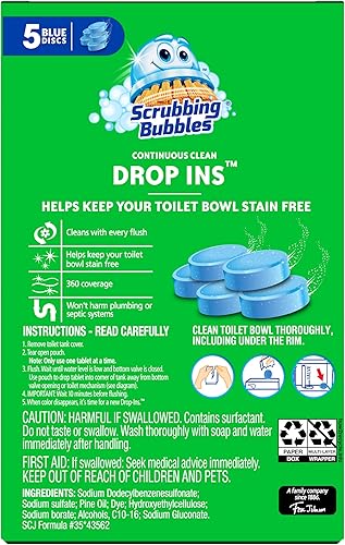 Miniatura 6 de Scrubbing Bubbles pastilla de limpieza para retrete 5 unidades 71 onzas