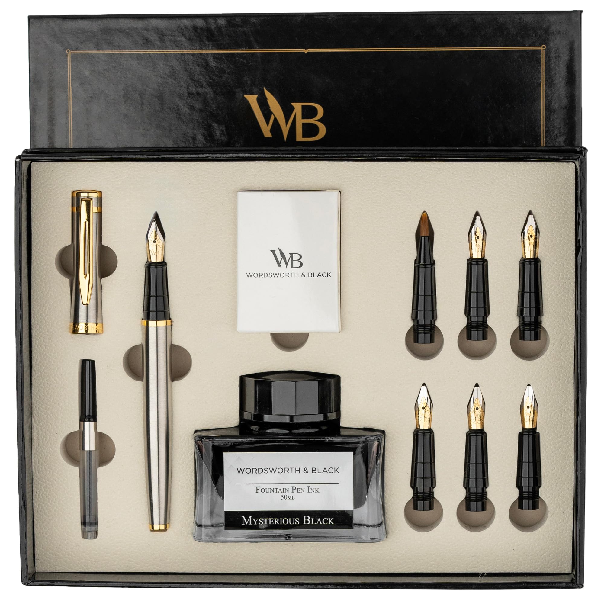 Wordsworth & Black Ensemble de Cadeau Stylo Calligraphie
