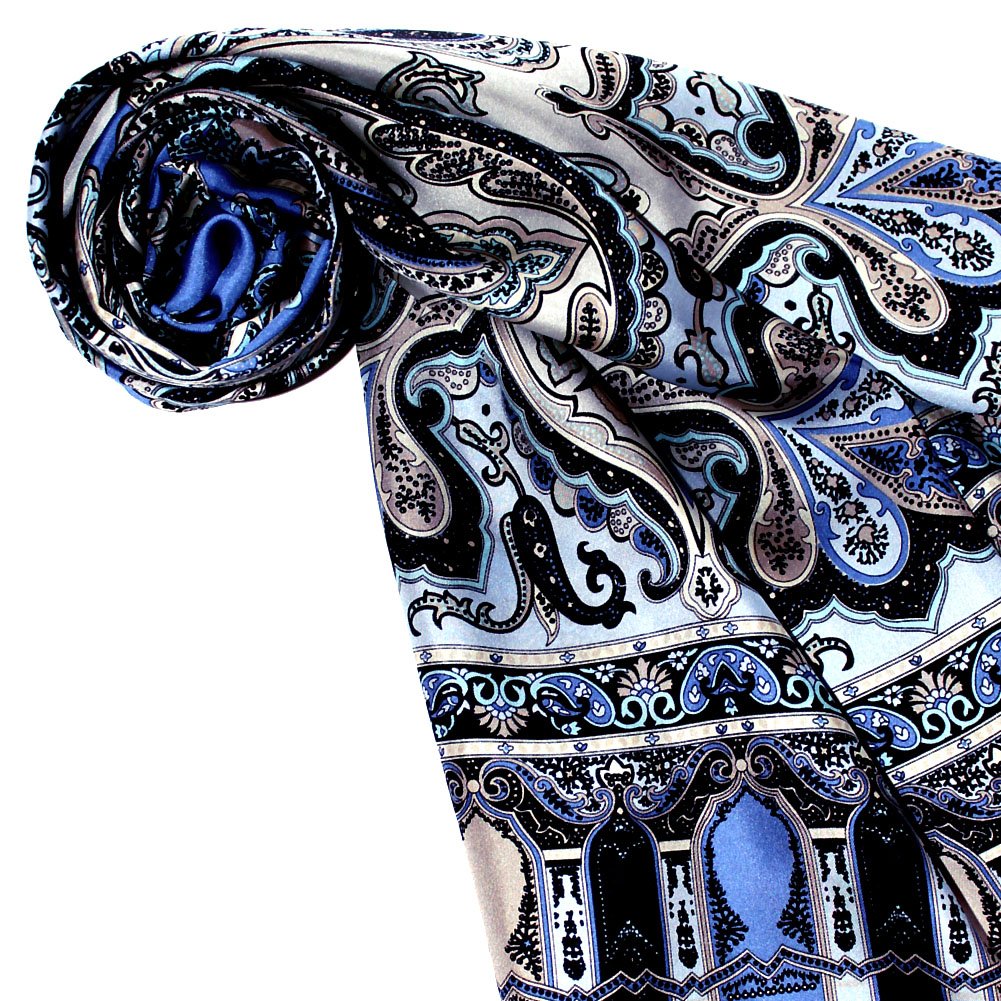 Lorenzo Cana Damen Seidenschal Paisleymuster Schaltuch aus 100% Seide 50 cm x 165 cm Damentuch 89070