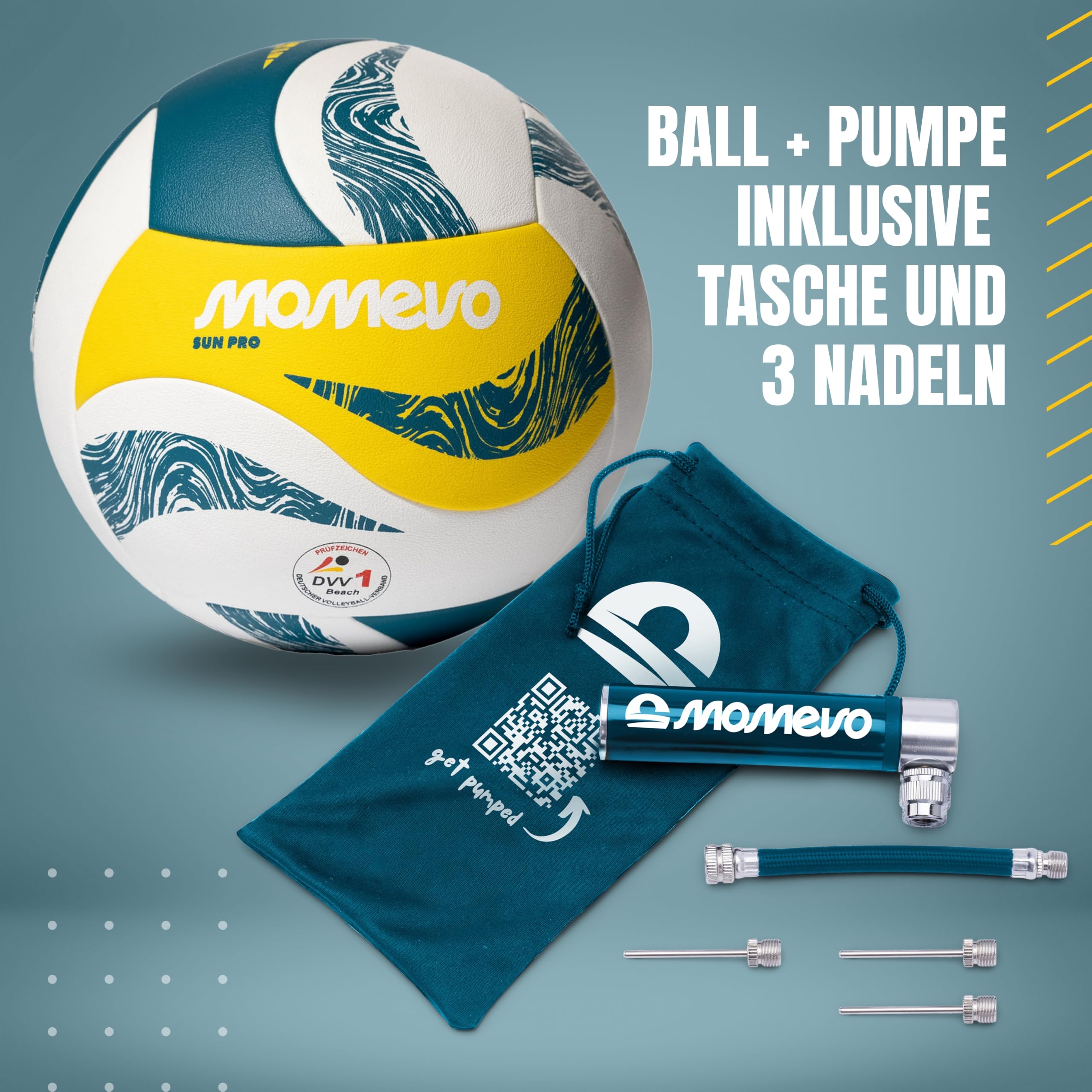 SunPro Oficjalna piłka do siatkówki plażowej, certyfikat DVV, rozmiar 5, miękka powierzchnia z mikrofibry PU – do sportów plażowych i na zewnątrz, idealna na prezent
