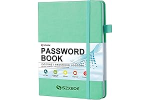 Best Password Organizer for Seniors: Alphabetical Tabs, Easy Logbook for Internet Passwords