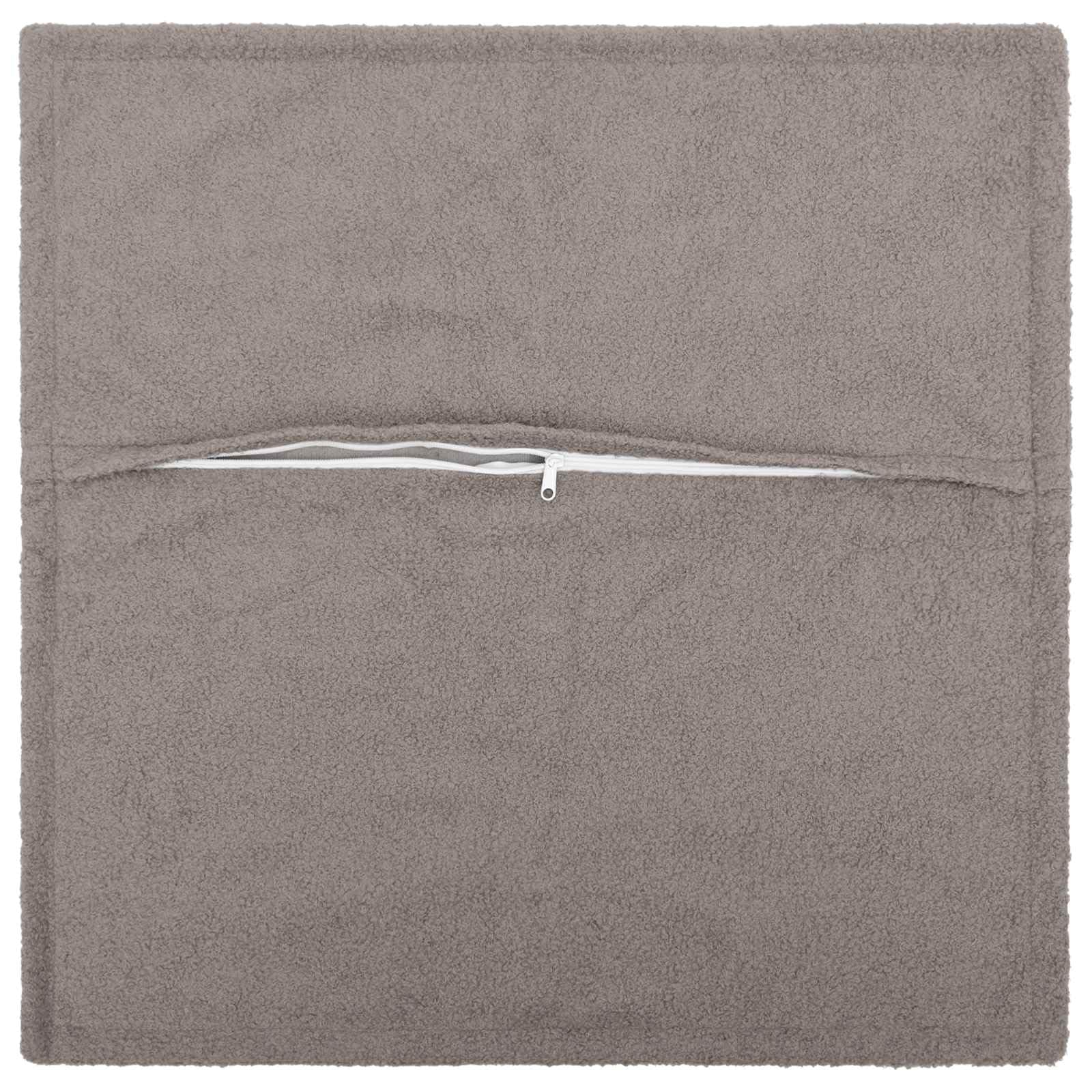 Hothingwell Poszewka na poduszkę 6 szt. Jasnoszare 40 x 40 cm kręcone