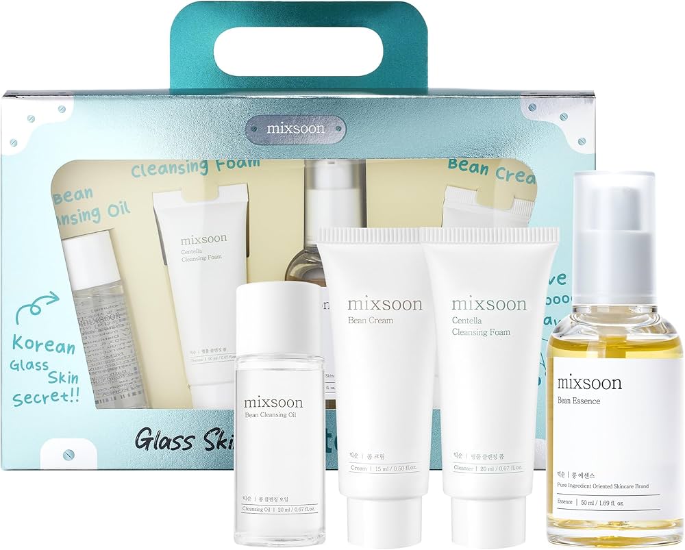Amazon.com: mixsoon Glass Skin Suit Case Set-5-Step Skincare Kit