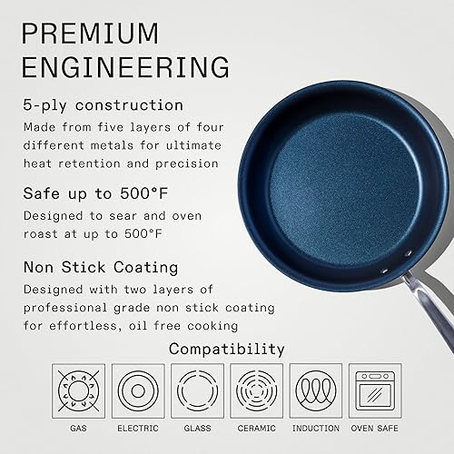 Miniatura 10 de Made In Utensilios de cocina ProCoat - Sartén antiadherente de 10 pulgadas (grafito) - Antiadherente de 5 capas de acero inoxidable - Utensilios de