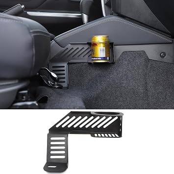 Car Cup Holder Compatible with M-itsubishi L200 / Triton 2019-2023 Accessories, Passenger Side Cup Holder Expander, Black Aluminum Alloy Cup Drink Holder 1Pcs