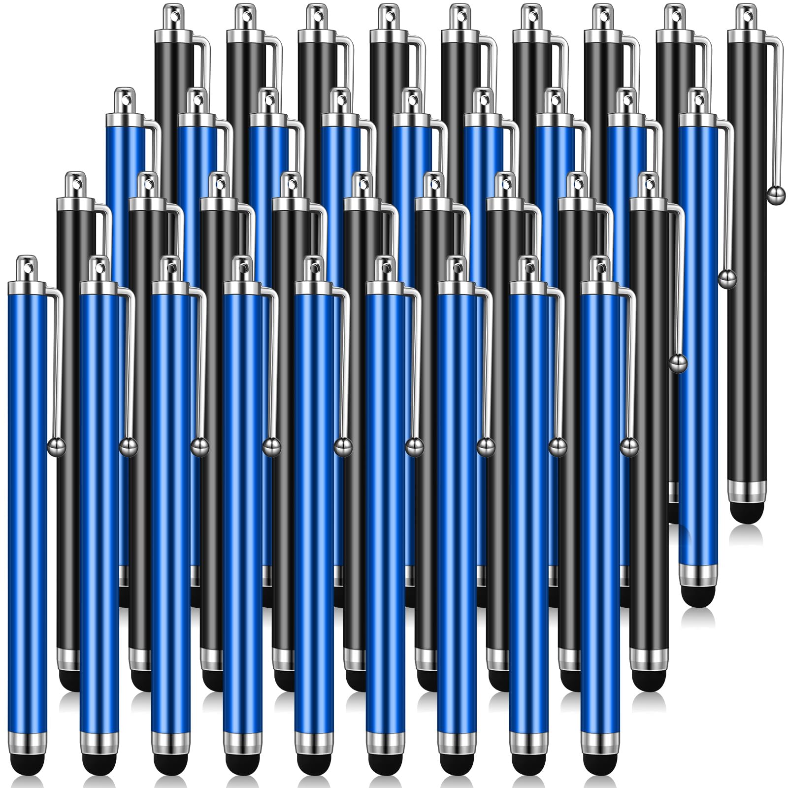 Outus 36 Pcs Stylus Pen for Universal Capacitive Touch Screens Devices, Stylus Pen Compatible with Tablet for Classroom Travel Olders Friendly(Dark Blue,Black)