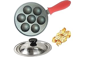 Khuon Bánh Khọt Cỡ Lớn 7 Lỗ Bằng Gang Nhật Bản Nặng...