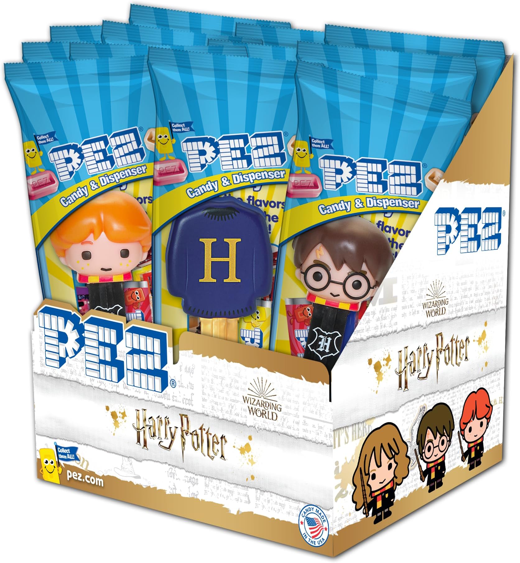 Harry Potter PEZ Assorted Candy Dispensers & Refills (12 pack)