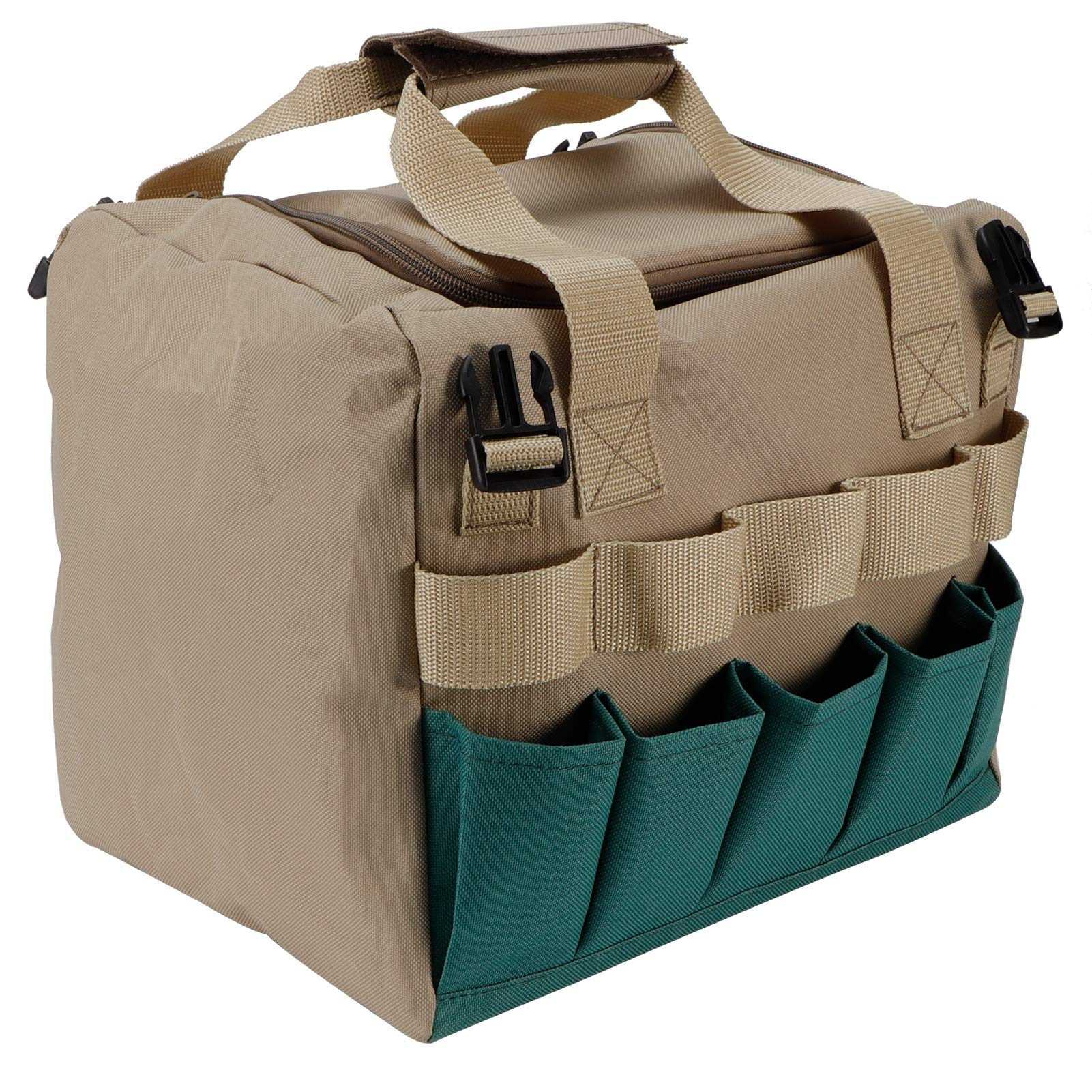 Alomejor Sgabello da Giardino Pieghevole Portatile con Custodia per Campeggio All'aperto, Sgabello Pieghevole per Attrezzi da Giardino, Potatura, Trapianto, da in Tessuto Oxford 600D per