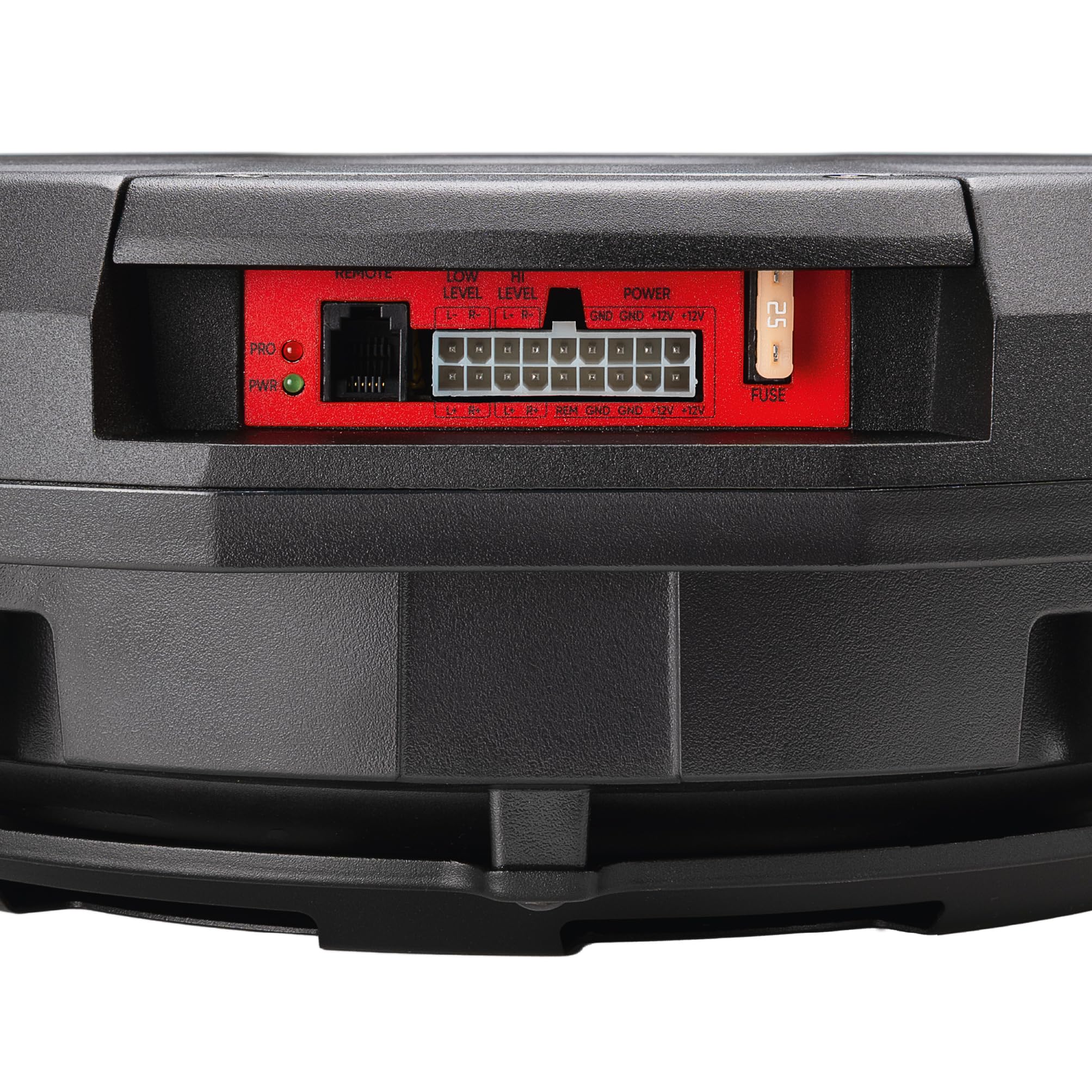 EMPHASER EBS111X – Aktivsubwoofer für Reserveradmulde oder Ersatzrad – 28 cm / 11" Auto Subwoofer mit 300 W Verstärker, kompakte Car-Audio Bassbox, nur 120 mm Bauhöhe