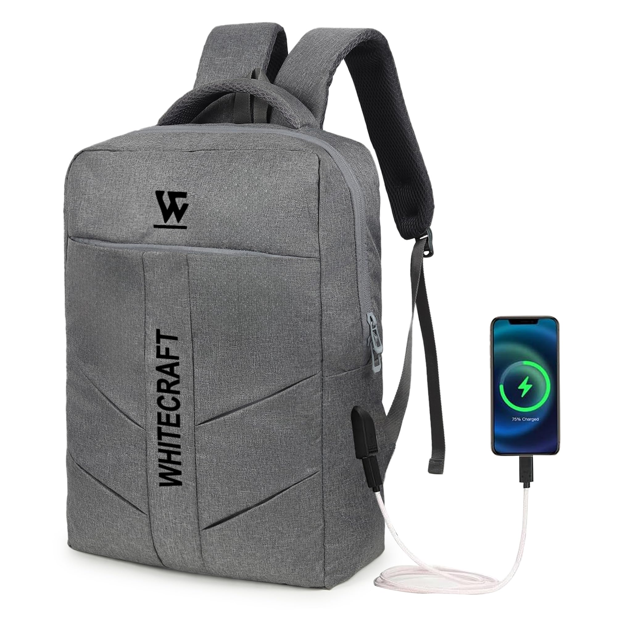 See full amazon price history chart for WHITECRAFT 25L Medium Black Laptop Backpack With USB Port |Inside 16inch Laptop Sleeve with USB Charging Port| Water Resistant & Lightweight Backpack, College Bag/Tuition/Travelling Bag - Grey WHITECRAFT 25L Medium Black Laptop Backpack With USB Port |Inside 16inch Laptop Sleeve with USB Charging Port| Water Resistant & Lightweight Backpack, College Bag/Tuition/Travelling Bag - Grey (B0CZRYS2GF) Amazon Price History, Amazon Price Tracker