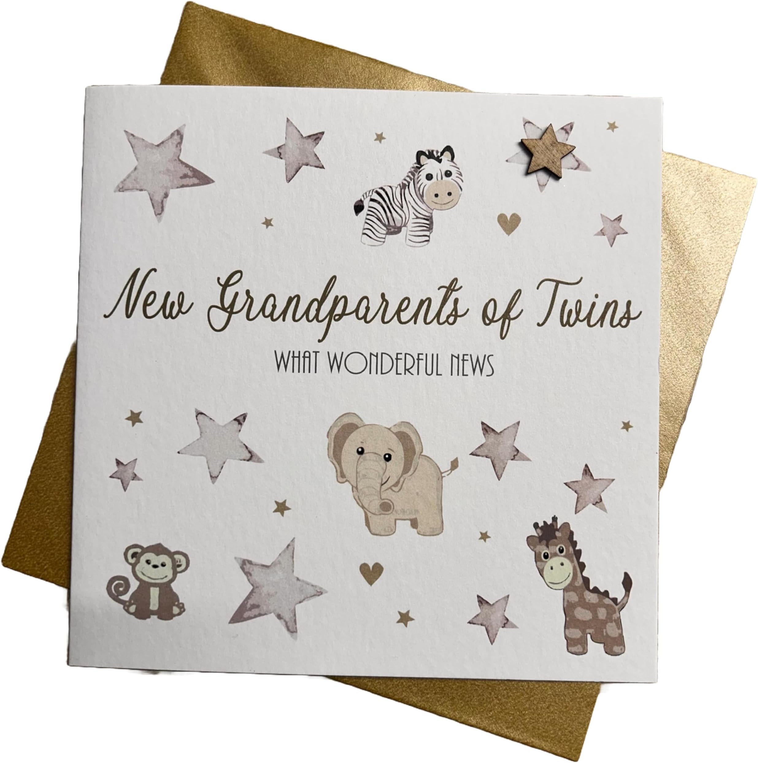 WHITE COTTON CARDS Its Twins Congratulations Handmade New Baby Card Blue Prams