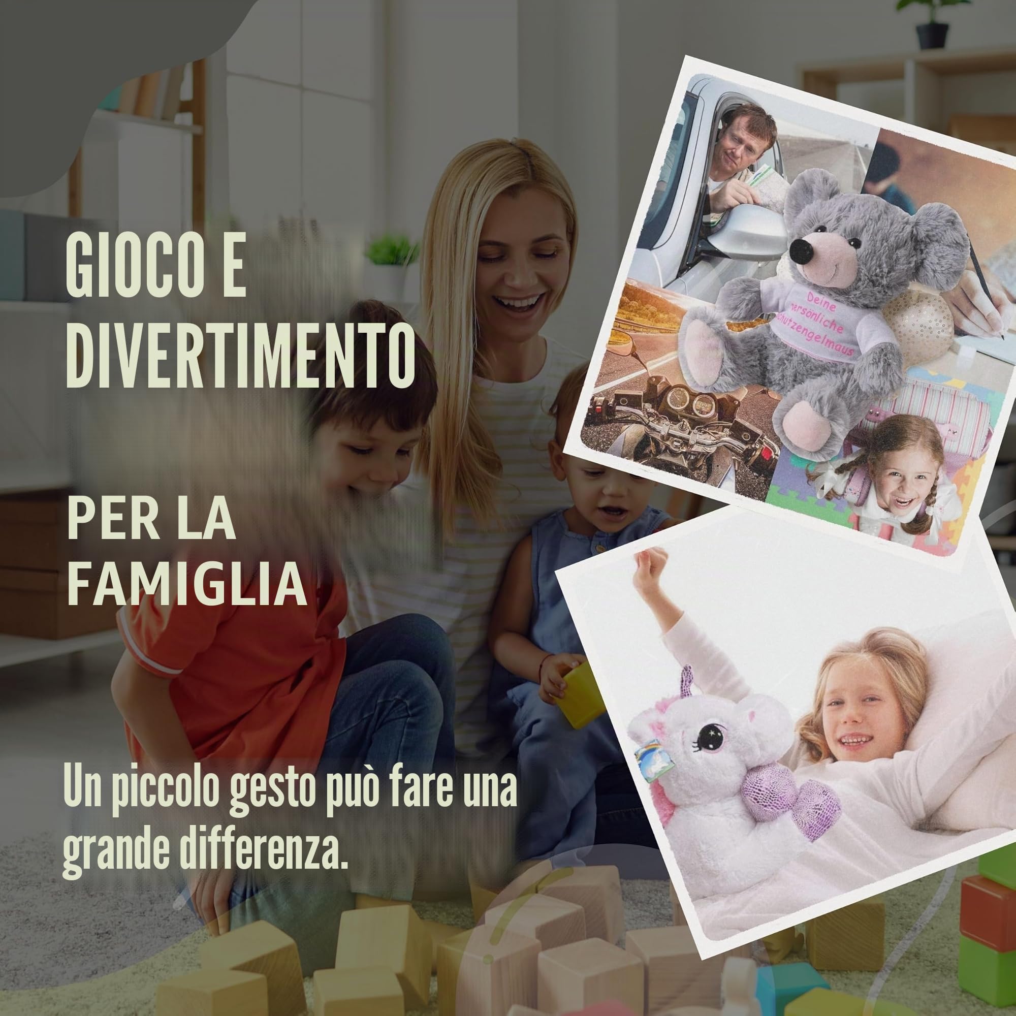 TE-Trend XXL Orsacchiotto Gigante Peluche Animale Morbido Orso Rico Beige 135 cm con Zampe