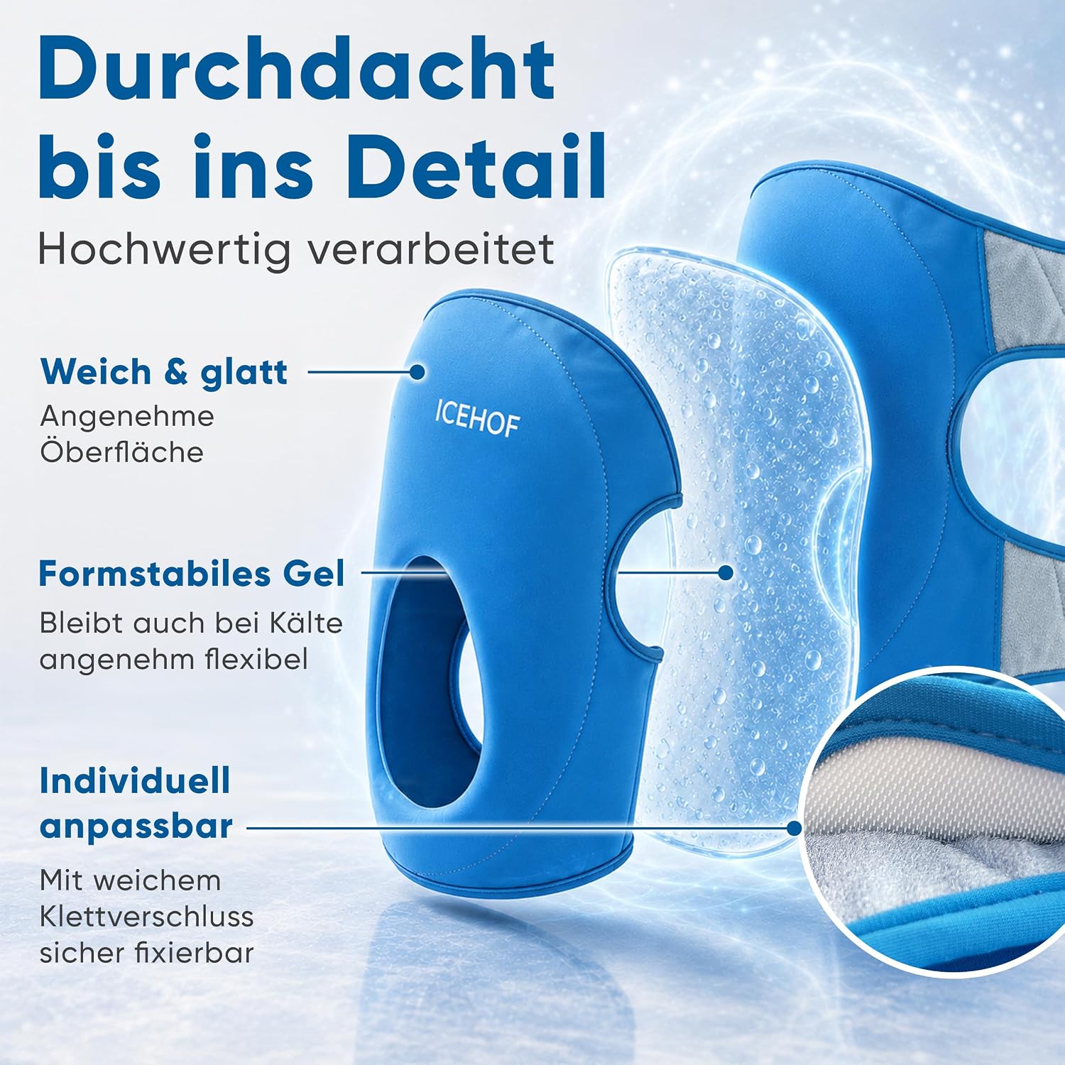 ICEHOF Cooling Mask Face - For Swelling, Migraines & For Cooling After image 4