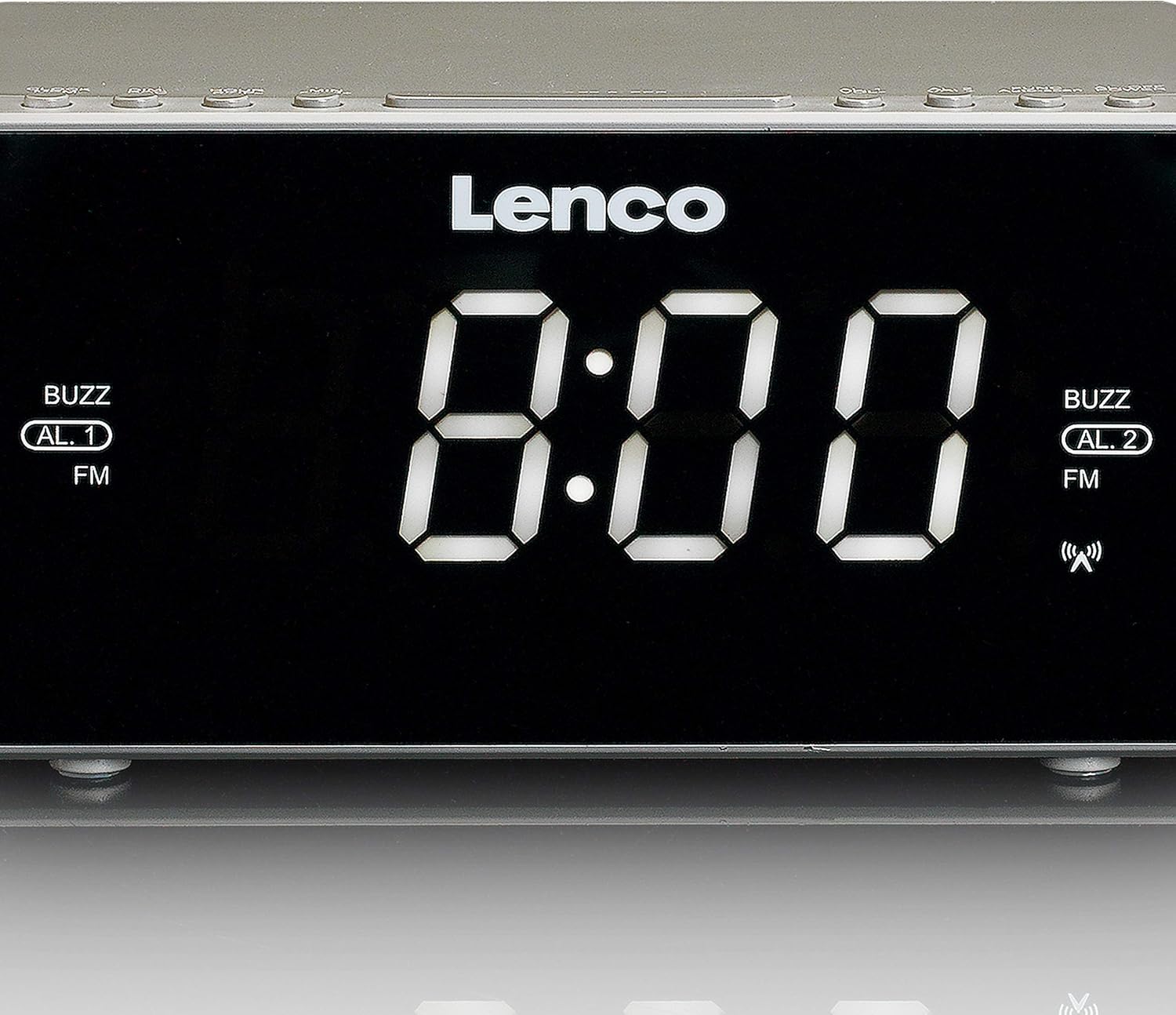 Lenco Cr 530 Clock Radio With Rcc And Pll Fm 1 2 Inch Led Screen Amazon Co Uk Electronics Photo