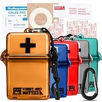 Vista 8 de Avalanche Mini botiquín de primeros auxilios, 30 piezas de suministros de emergencia en estuche impermeable para el hogar, coche, viajes, deportes