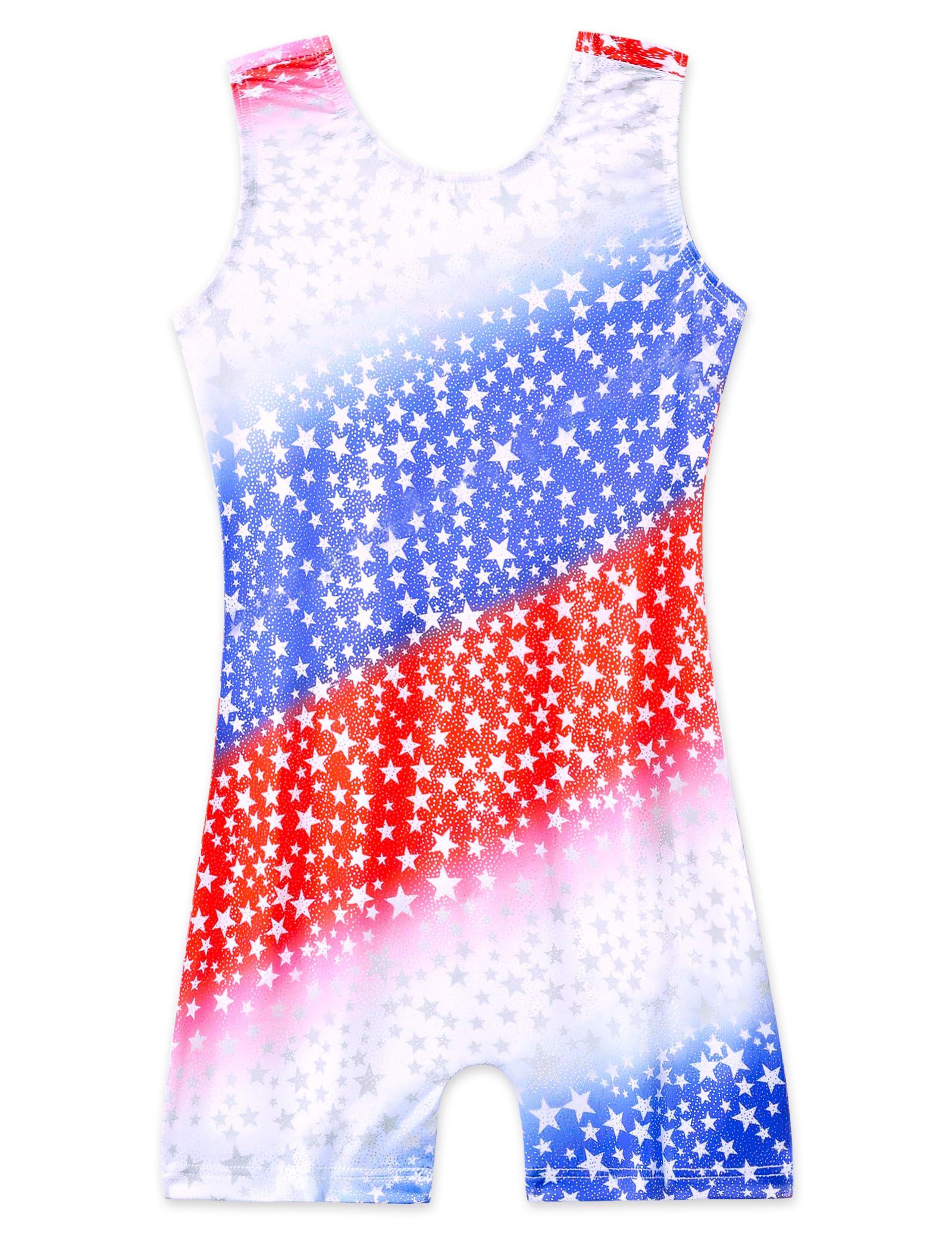 Domusgo Gymnastics Leotards for Girls Sparkly One Piece Biketard Size 1-10Y