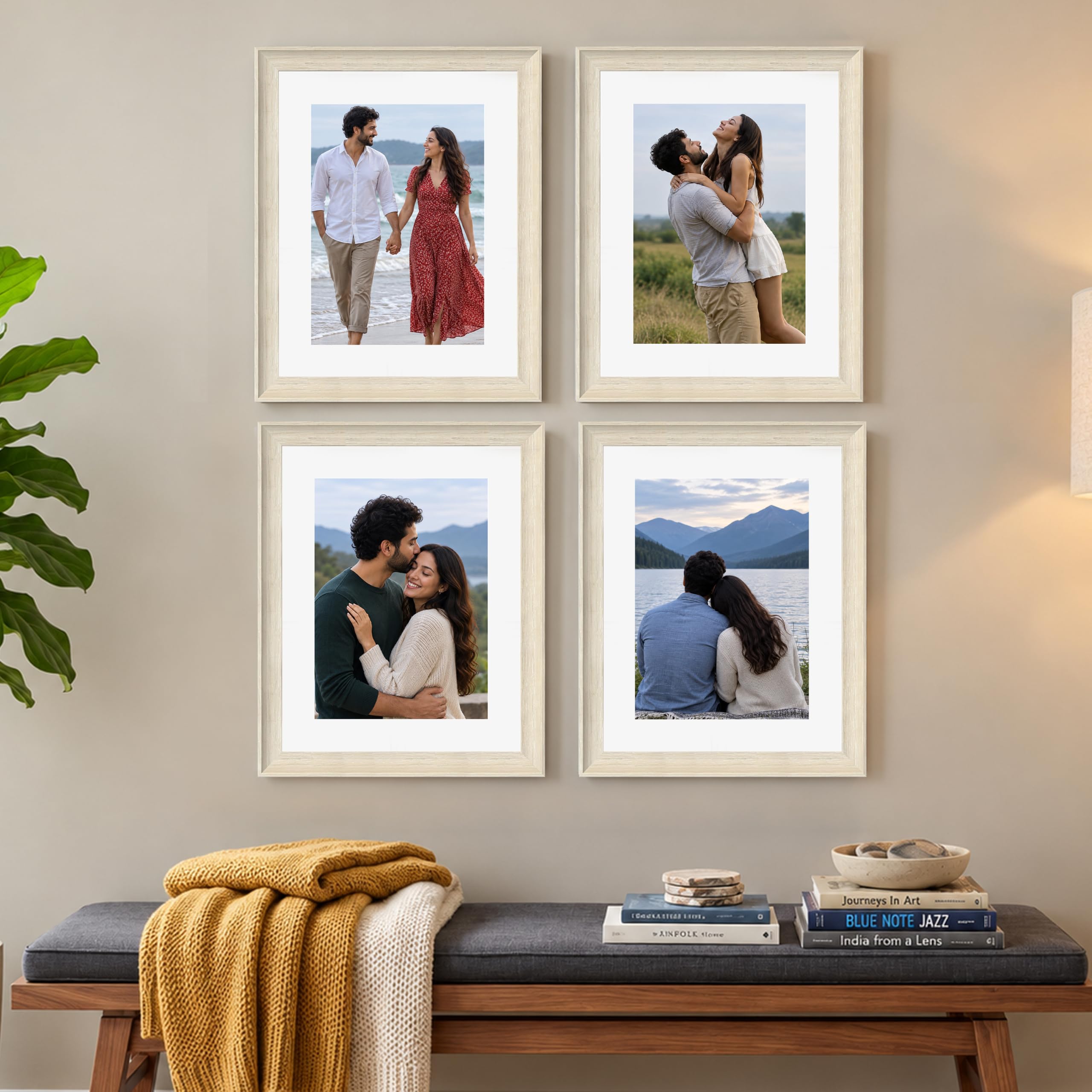 Art Street Photo Frames - Set of 4 Black -6