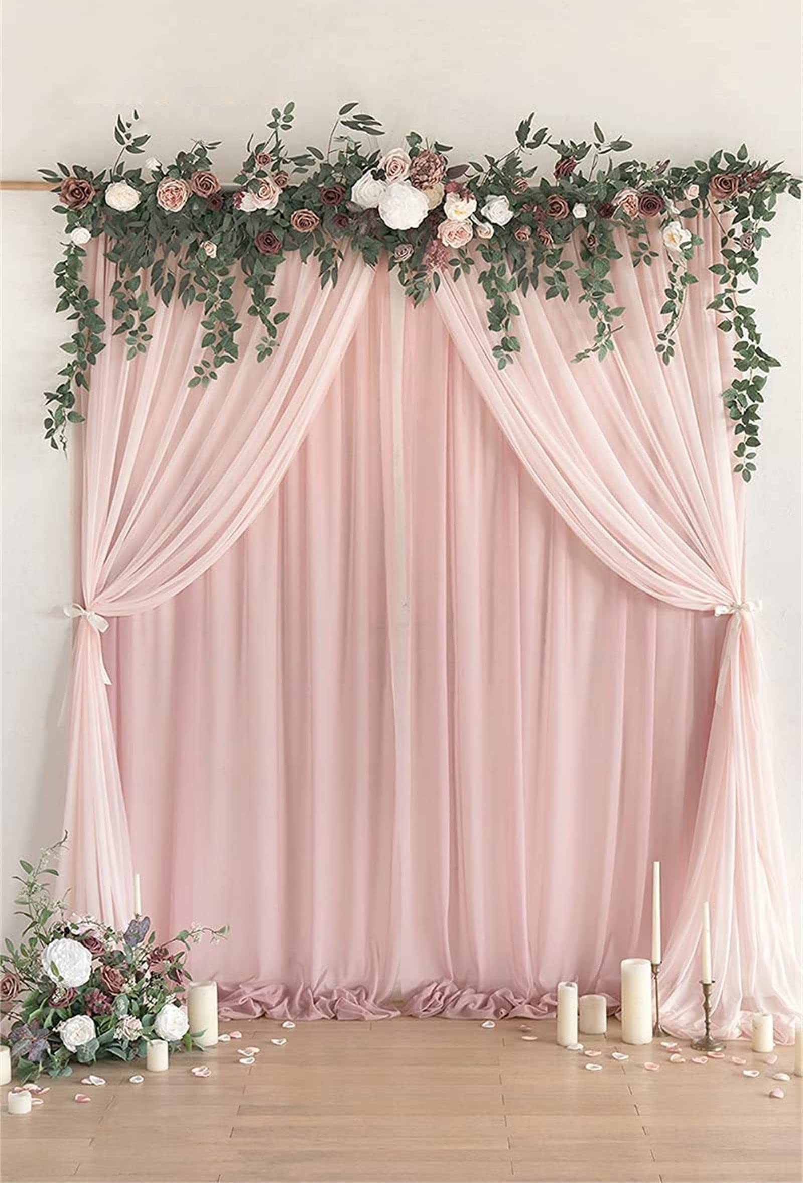 Künstliche Eukalyptus-Girlanden in Orange, romantische Hochzeitsbogen-Blumen im Boho-Stil, hängende Seidenranken-Hochzeitsgirlande mit grünen Blättern für Hochzeits-Party-Dekoration