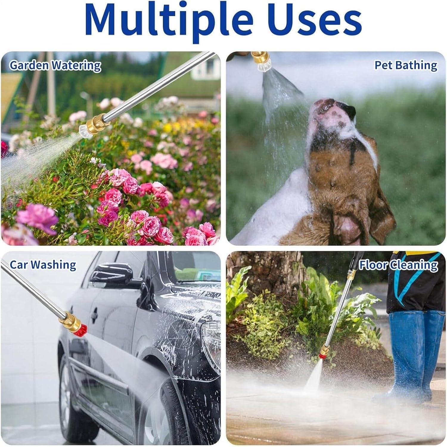 Power Washer Wand for Hose Adjustable Watering Tool