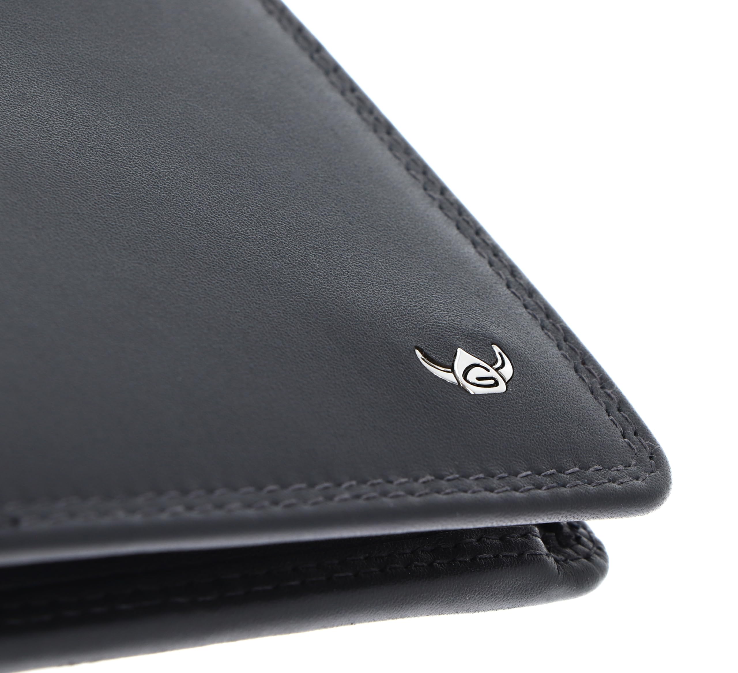 Golden Head Polo RFID Protect Billfold Coin Wallet Black, niebieski morski, Einheitsgröße, Klasyczny