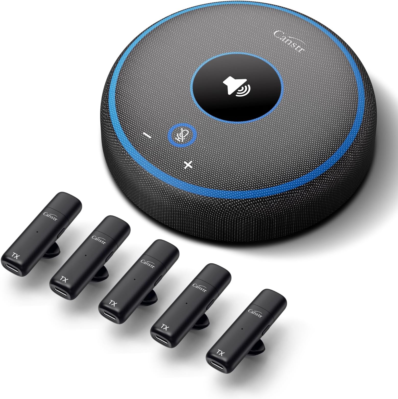 Amazon.co.jp: BALILA スピーカーフォン 会議用 マイクスピーカー 360˚全方向集音 USB-C接続 オンライン会議 ...