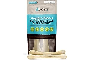 Raw Paws 10-inch Compressed Rawhide Bones for Large Dogs