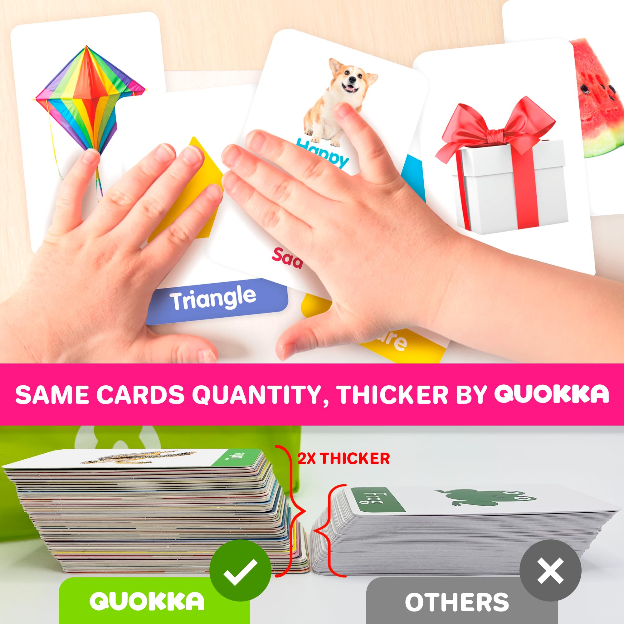Snapklik.com : QUOKKA ABC Learning Flash Cards For Toddlers 2-4 Years