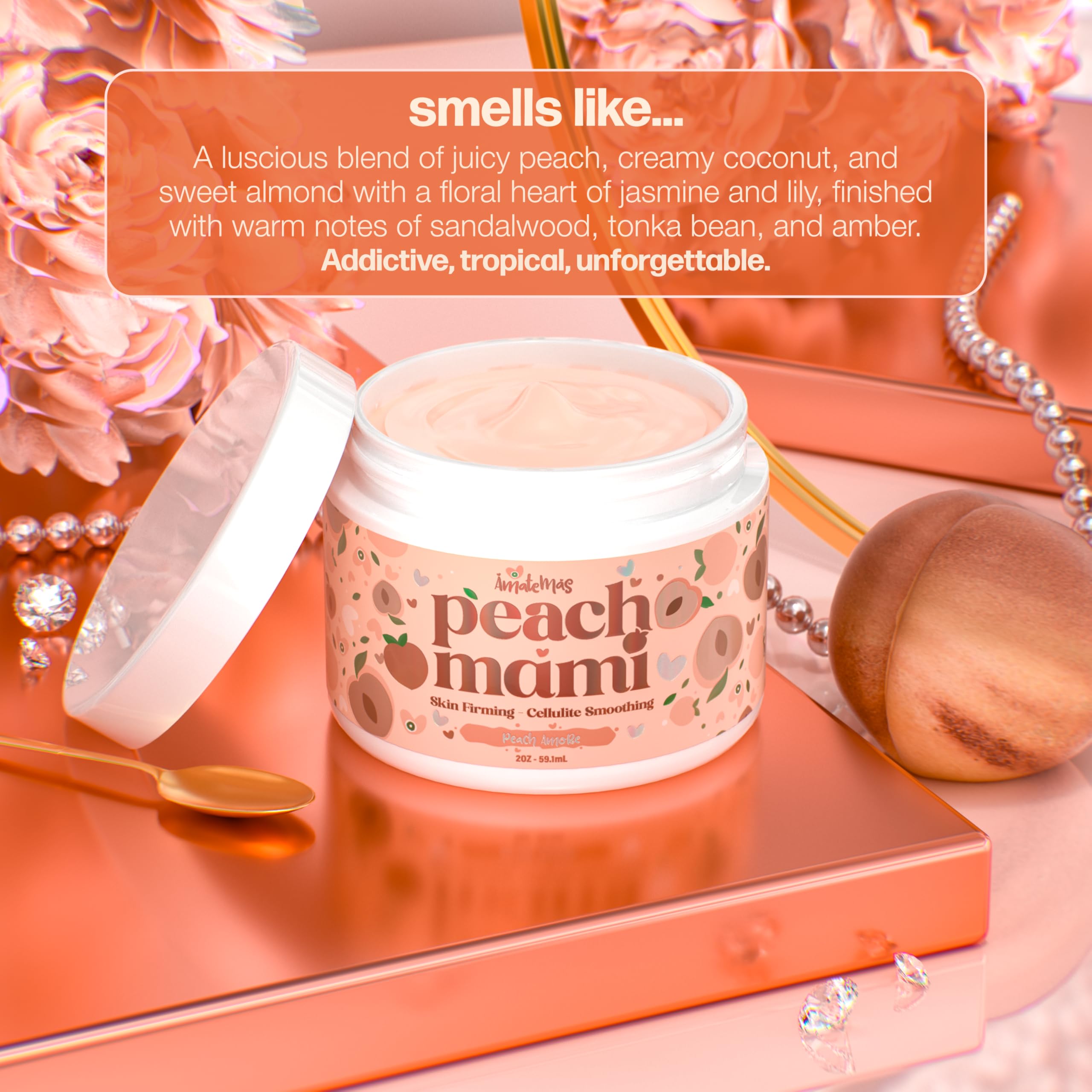 Amazon.com : Amatemas Peach Mami Firming Body Cream - Hydrating
