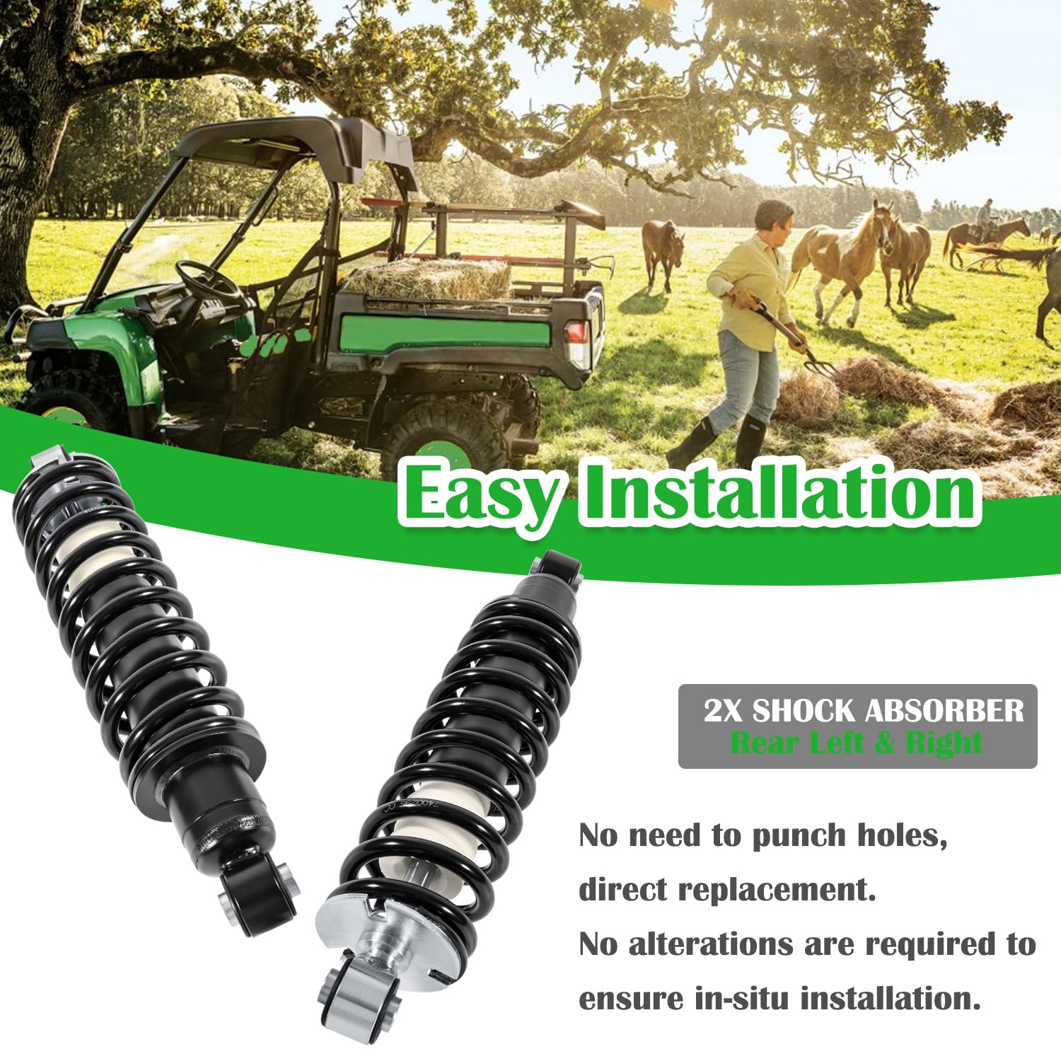 deajmpj4652UNITED ARROWS & SONS【PE V Amazon.com: Front Left & Right Shock Absorber for John Deere