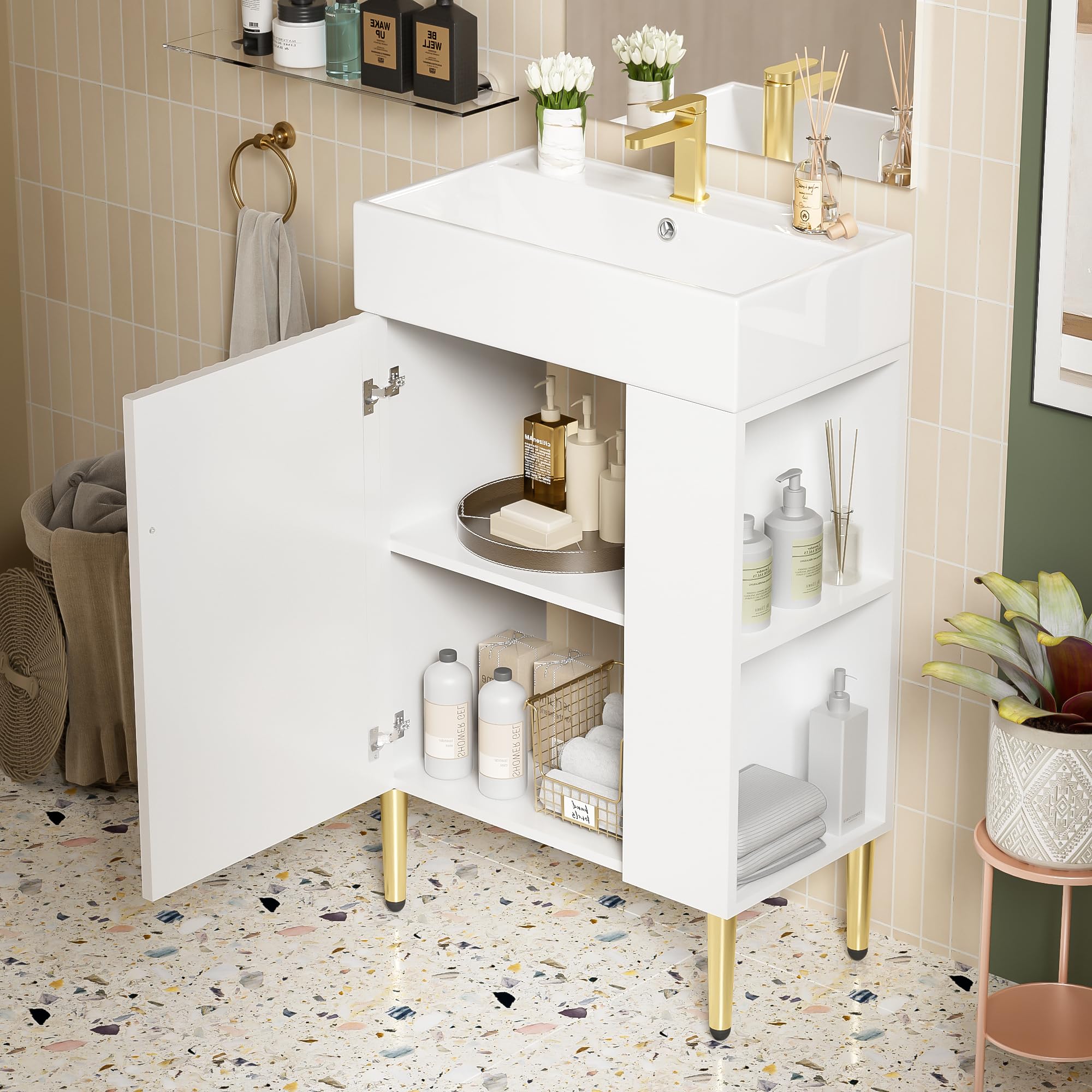 Merax 21.6 White Vanity