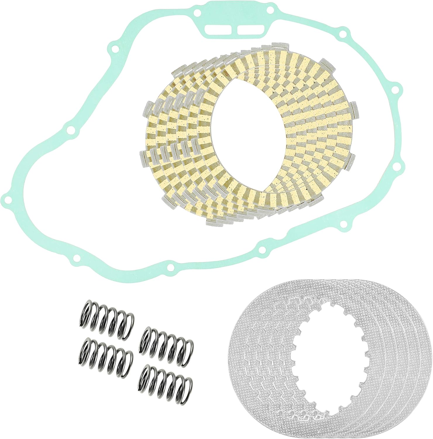 Caltric Clutch Friction and Steel Plates Kit compatible with Honda TRX300FW FourTrax 300 4x4 1988-2000