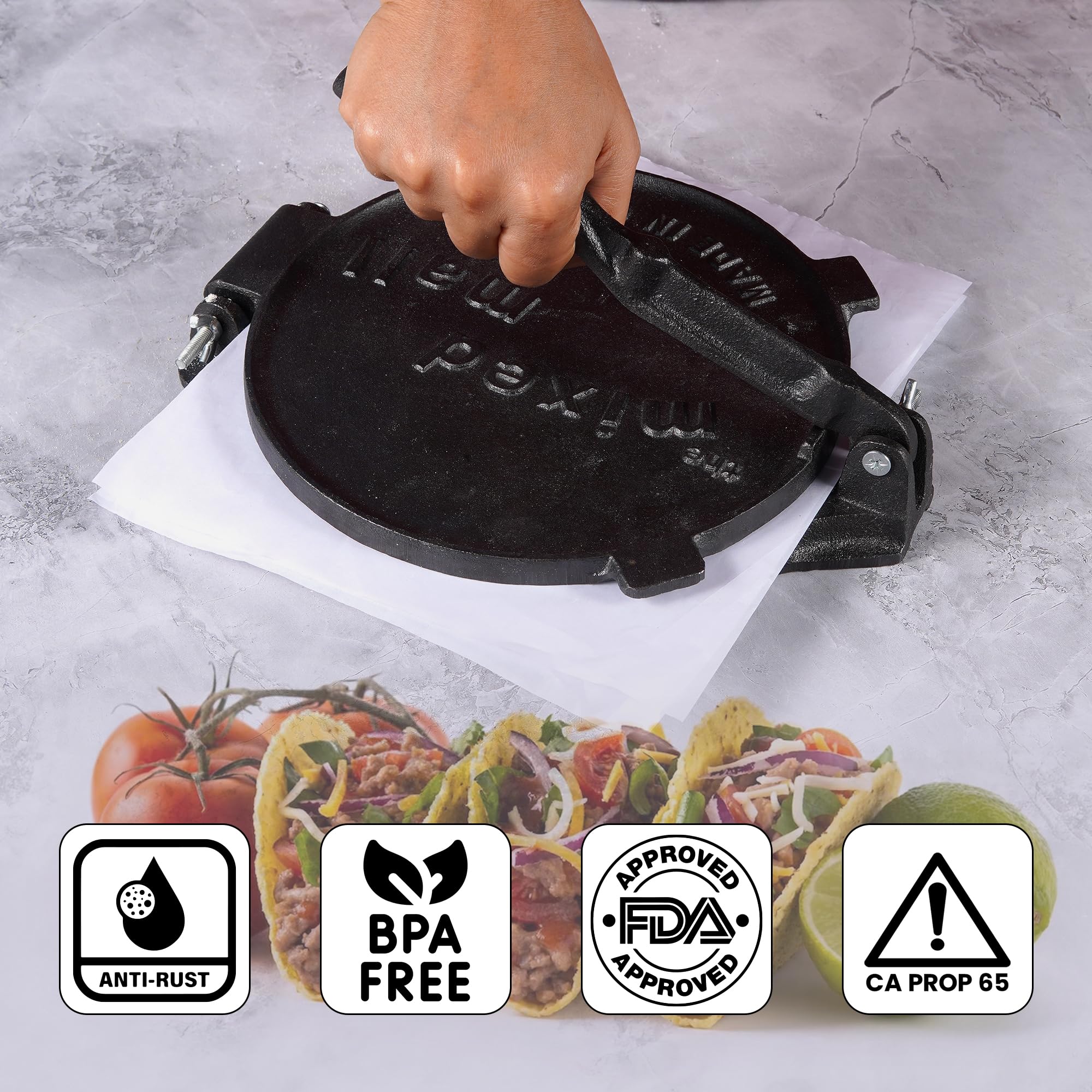 Roti Rust Snapklik.com : Tortilla Press - Pre-Seasoned Cast Iron Roti Tortilla ...
