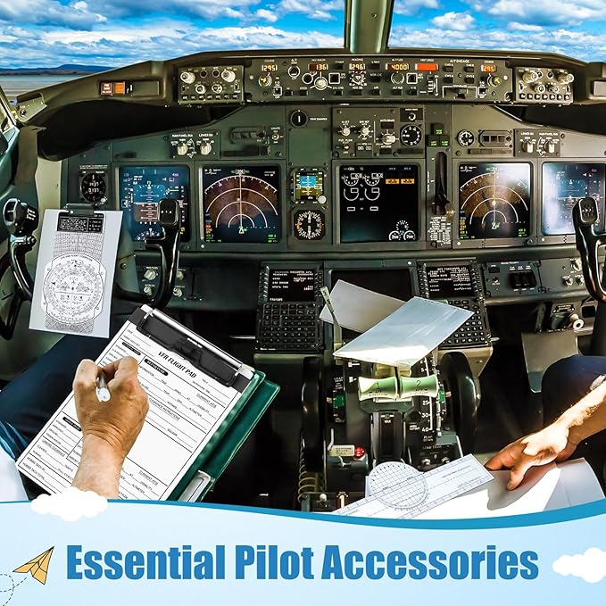 Kit de herramientas de aviación E6b con tablero de rodilla de aluminio miniatura 6