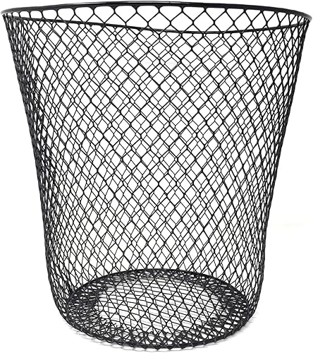Essentials Cesta de basura de malla de alambre (negro)