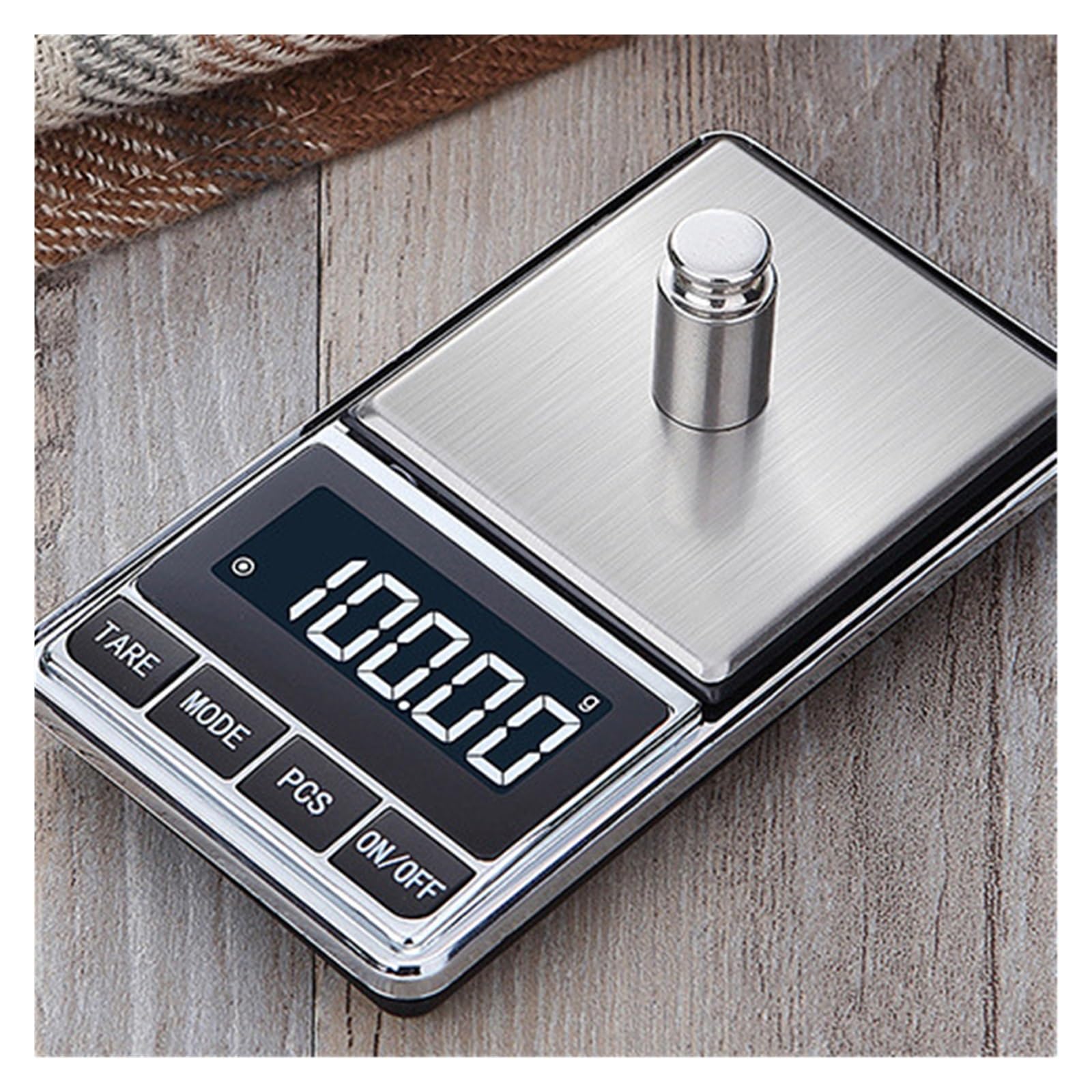 Genérico Balanza para Joyería, Alta Precisión De 0,01 G | Acero Inoxidable Apto Para Uso Alimentario, Pantalla Lcd Retroiluminada, Mini Y Portátil (2pcs 500g)