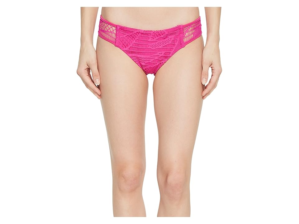

Luli Fama El Carnaval Sides Crochet Full Bikini Bottom (Fuchsia) Women's Swimwear