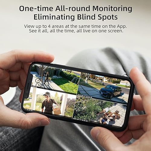 Miniatura 6 de Cámaras de seguridad WiFi 5G inalámbricas para exteriores, cámara de seguridad 5G para seguridad del hogar, detección de movimiento AI, visión