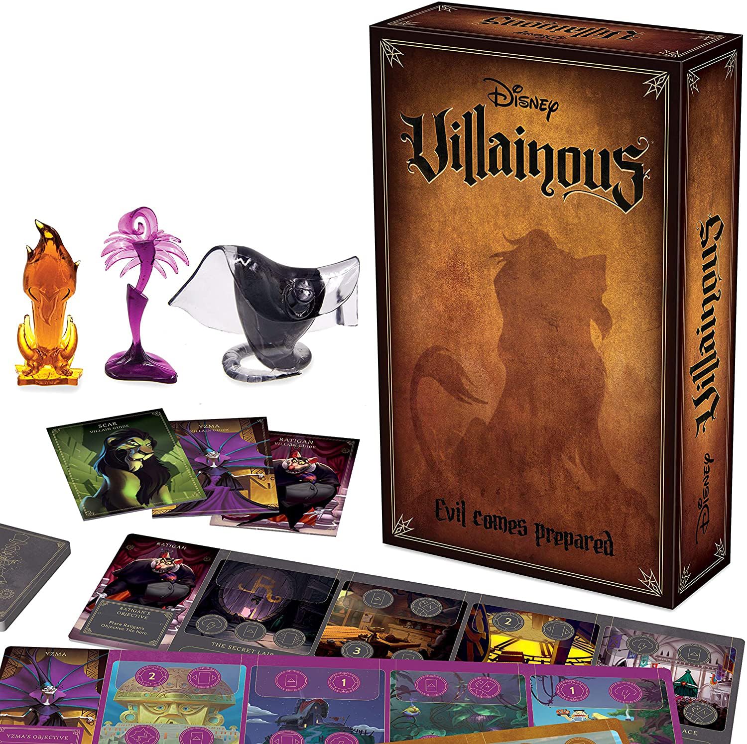 Disney Villainous Evil Comes Prepared - Strategy Board Game for Kids & Adults Age 10 Years Up - Can Be Played as a Stand-Alone or Expansion