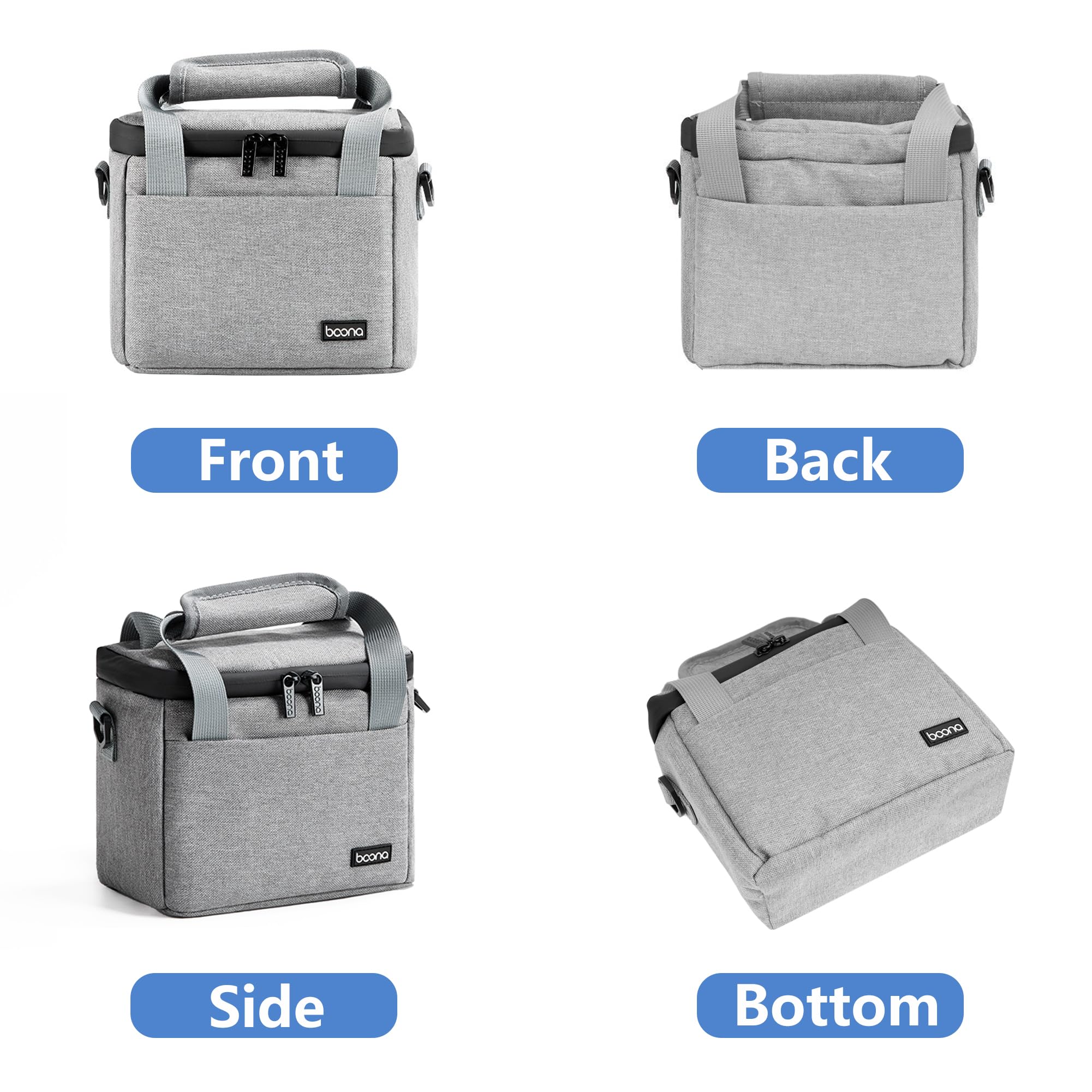 Custodia per Drone DJI Mini 4K/4/2 SE, Borsa a Tracolla per Accessori e Telecomandi - Zaino Portatile Oxford Impermeabile con Maniglia e Cinghia (Grigio)