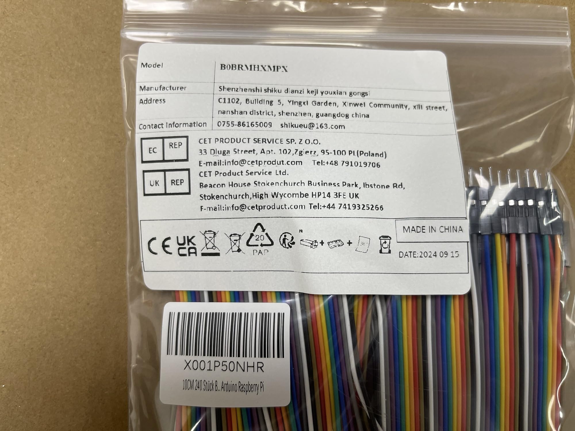 Aypzuke 240pcs 10cm Breadboard Jumper Wires 2 * 40 pezzi da M/F Maschio a Femmina, 2 * 40 pezzi da Maschio a Maschio, 2 * 40 pezzi da Femmina a Femmina per Raspberry Pi