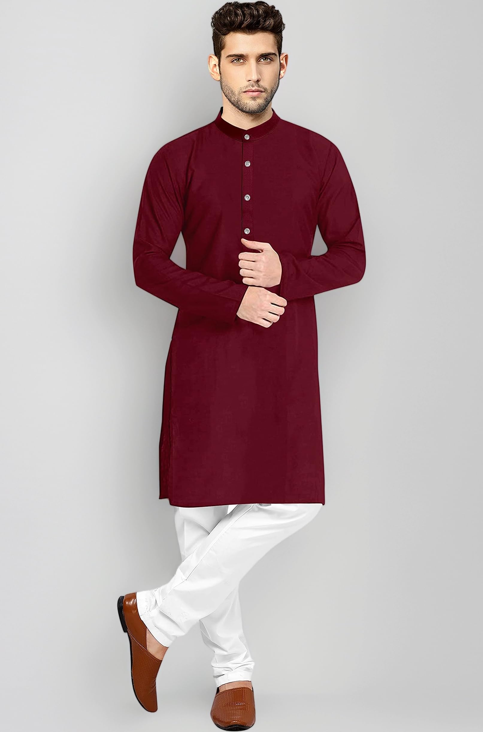 Men's Kurta Pyjama Set Cotton