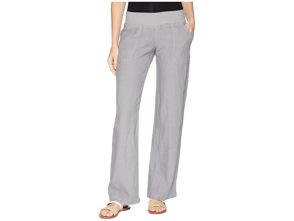 

Allen Allen Linen Long Pant (Pale Grey) Women's Casual Pants