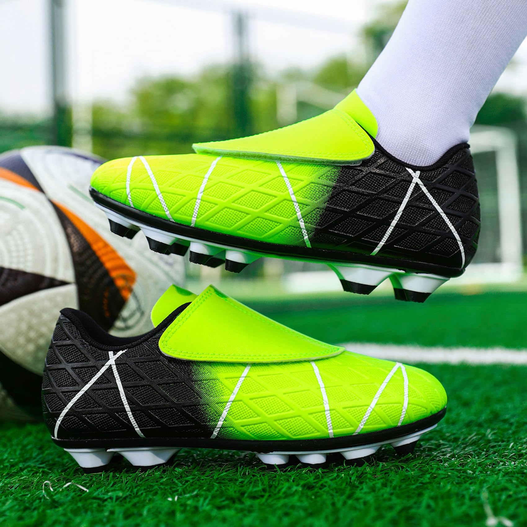Zapatos de Fútbol Niño Calzado Profesional Entrenamiento Deporte Zapatillas de Fútbol Tacos de Fútbol Botas de Futbol Niños