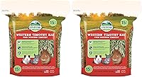 Vista 20 de Oxbow Western Timothy Hay, heno de conejillo de indias, suministros para conejitos de mascotas pequeñas, hierba natural para conejillo de indias